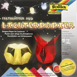 Ljuspapper, ark 30x30 cm, 80 g, standardfärger, 12 ark/ 1 förp.