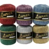 Lurex Garn, L: 160 M, mixade färger, 6x25 g/ 1 förp.