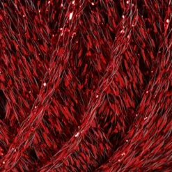 Lurex Garn, L: 160 M, röd, 25 g/ 1 nystan