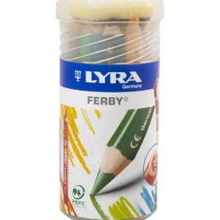 Lyra Ferby stora färgpennor, L: 12 my, kärna 6,3 mm, mixade färger, 18 st./ 1 förp.