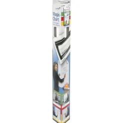 Magic whiteboard folie, L: 80 cm, B: 60 cm, vit, 25 ark/ 1 rl.