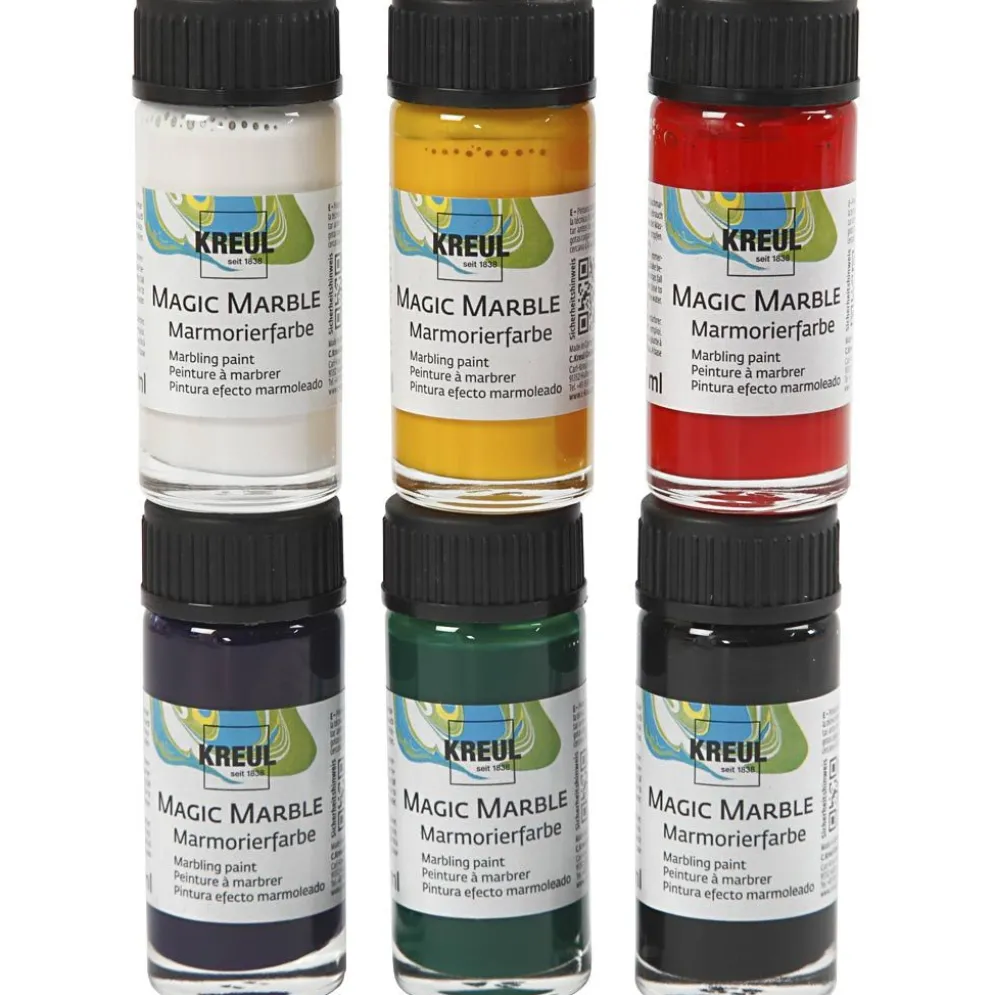 Magisk marmorfärg, standardfärger, 6x20 ml/ 1 förp.
