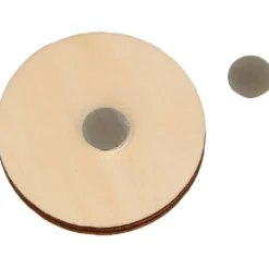 Magnetiska trämärken, stl. 4.5 cm, 10 st./ 1 förp.