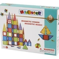 Magnetiskt Byggset, transparenta färger, 70 st./ 1 set