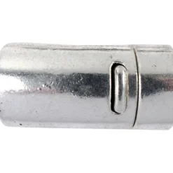 Magnetlås, Dia. 26 mm, Hålstl. 10 mm, antiksilver, 1 st.