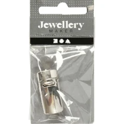 Magnetlås, Dia. 26 mm, Hålstl. 10 mm, antiksilver, 1 st.