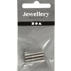 Magnetlås, L: 20 mm, Hålstl. 5 mm, försilvrad, 2 st./ 1 förp.
