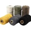 Makramégarn, L: 55 M, Dia. 4 mm, mixade färger, 6x330 g/ 1 förp.