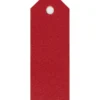 Manillamärken, stl. 3x8 cm, 220 g, röd, 20 st./ 1 förp.
