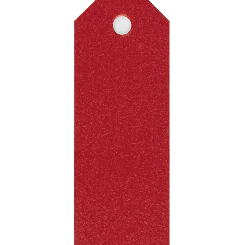 Manillamärken, stl. 3x8 cm, 220 g, röd, 20 st./ 1 förp.
