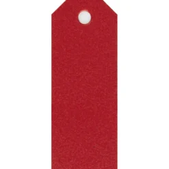 Manillamärken, stl. 3x8 cm, 220 g, röd, 20 st./ 1 förp.
