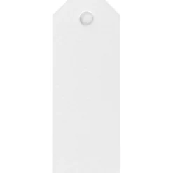 Manillamärken, stl. 3x8 cm, 220 g, vit, 20 st./ 1 förp.