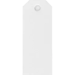 Manillamärken, stl. 3x8 cm, 220 g, vit, 20 st./ 1 förp.