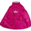 Mantel, Prinsessa/drottning, L: 49 cm, stl. 5-6 år, ljusröd, 1 st.