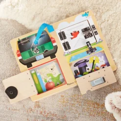 Melissa & Doug Locks and Latches tavla, H: 2,5, L: 31 cm, B: 23 cm, 1 st.