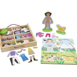 Melissa & Doug Magnetiska trädockor, Bästa vänner , 78 delar/ 1 förp.