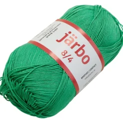 Merceriserat bomullsgarn, nr. 8/4, virknål 3, grön, 50 g/ 1 st.