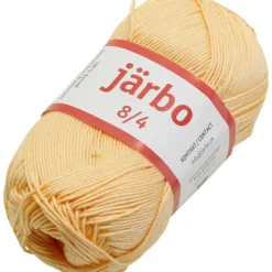 Merceriserat bomullsgarn, nr. 8/4, virknål 3, gul, 50 g/ 1 st.