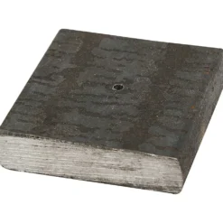 Metallfot, stl. 4x4x1 cm, Hålstl. 2 mm, 1 st.