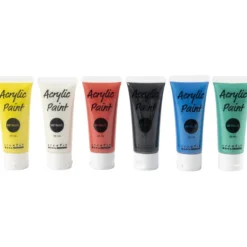 Metallic akrylfärg, standardfärger, 6x20 ml/ 1 förp.