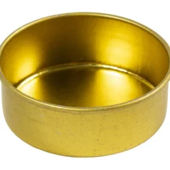 Metallinsats för ljus, stl. 15 mm, Hålstl. 44 mm, mässing, 12 st./ 1 förp.