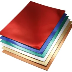 Metallkartong, A4, ark 210x297 mm, 280 g, mixade färger, 30 mix. ark/ 1 förp.