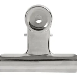 Metallklämma, B: 7,5 cm, silver, 6 st./ 1 förp.