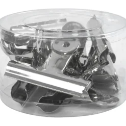 Metallklämma, B: 7,5 cm, silver, 6 st./ 1 förp.