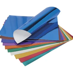 Metallpapper, ark 25x35 cm, 120 g, mixade färger, 100 ark/ 1 förp.