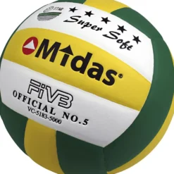 Midas Super Soft volleyboll, nr. 5, Dia. 21 cm, 1 st.