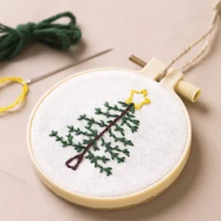 Mini DIY Kit Broderi, Julgran, 1 förp.