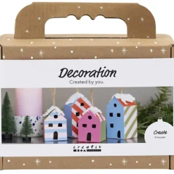 Mini DIY Kit Dekoration, Hus, colorful, 1 förp.
