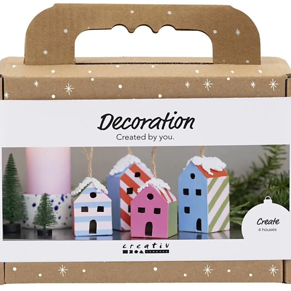 Mini DIY Kit Dekoration, Hus, colorful, 1 förp.