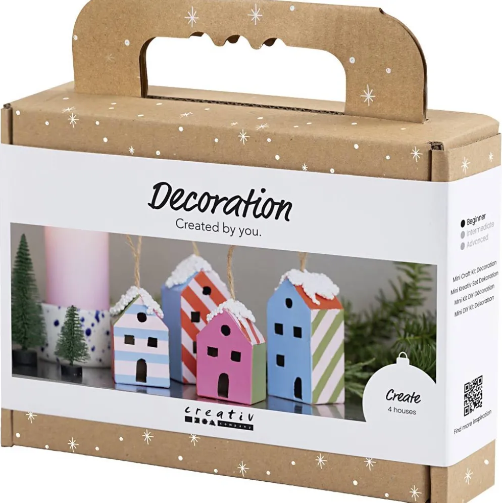 Mini DIY Kit Dekoration, Hus, colorful, 1 förp.