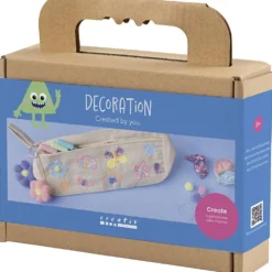 Mini DIY Kit Dekoration, Pennfodral, pastellfärger, 1 förp.