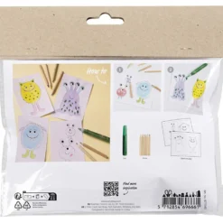 Mini DIY Kit Färgläggning, Monster, mixade färger, 1 förp.