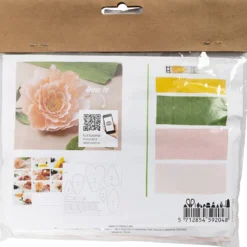 Mini DIY Kit Kräppapper, Pion, Stretchbarhet: 180%, 105 g, 1 förp.