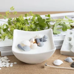 Mini DIY Kit Ljusgjutning, Snäckskal, grå, off white, 1 förp.