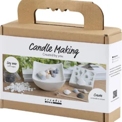 Mini DIY Kit Ljusgjutning, Snäckskal, grå, off white, 1 förp.
