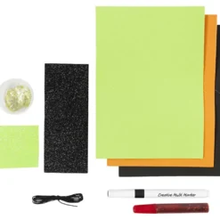 Mini DIY Kit Läskig Utklädnad, Masker, halloweenfärger, 1 förp.