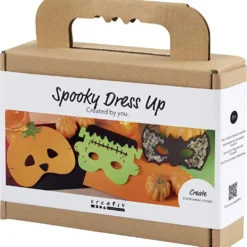 Mini DIY Kit Läskig Utklädnad, Masker, halloweenfärger, 1 förp.