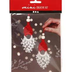 Mini DIY Kit, makramé nisse, H: 14 cm, 1 förp.