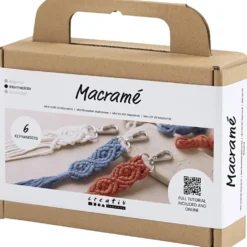 Mini DIY Kit Makramé, Nyckelringar, 1 förp.