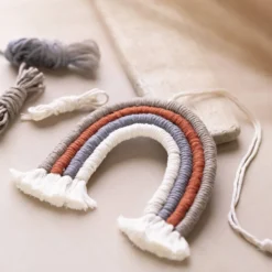 Mini DIY Kit Makramé, Regnbåge, 1 förp.