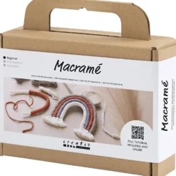 Mini DIY Kit Makramé, Regnbåge, 1 förp.