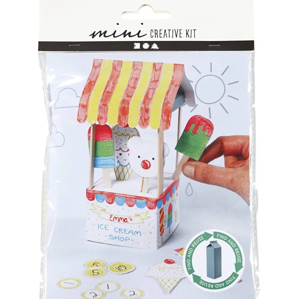 Mini DIY Kit, Mjölkkartong glasskiosk, 1 förp.