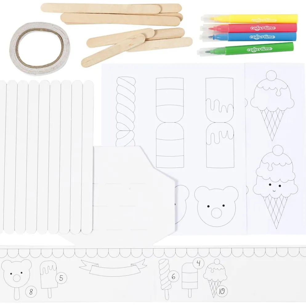 Mini DIY Kit, Mjölkkartong glasskiosk, 1 förp.
