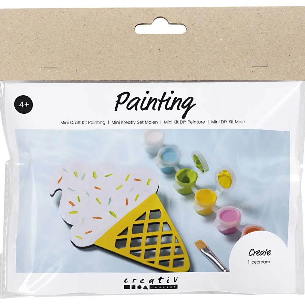 Mini DIY Kit Måla, Glasstrut, mixade färger, 1 förp.