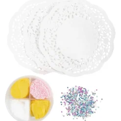 Mini DIY Kit Modellera, Donuts, rosa, turkos, vit, gul, 1 förp.
