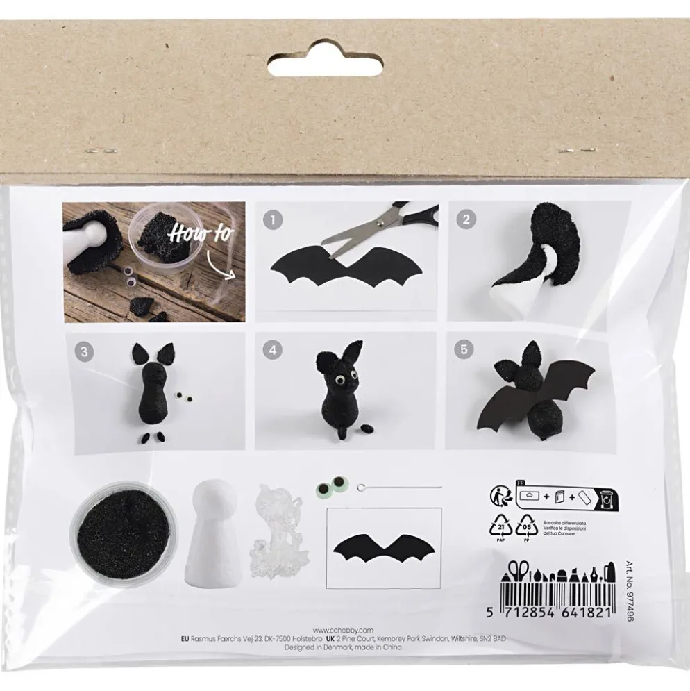 Mini DIY Kit Modellera, Fladdermöss, 1 förp.